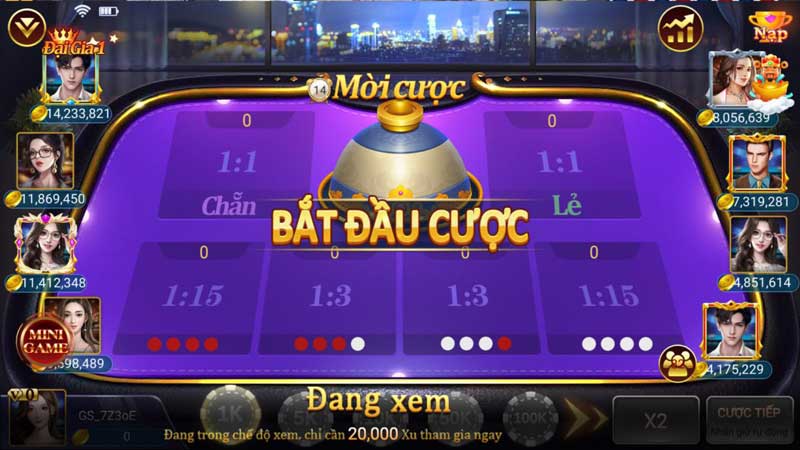 Các trường hợp xảy ra khi chơi xóc đĩa live